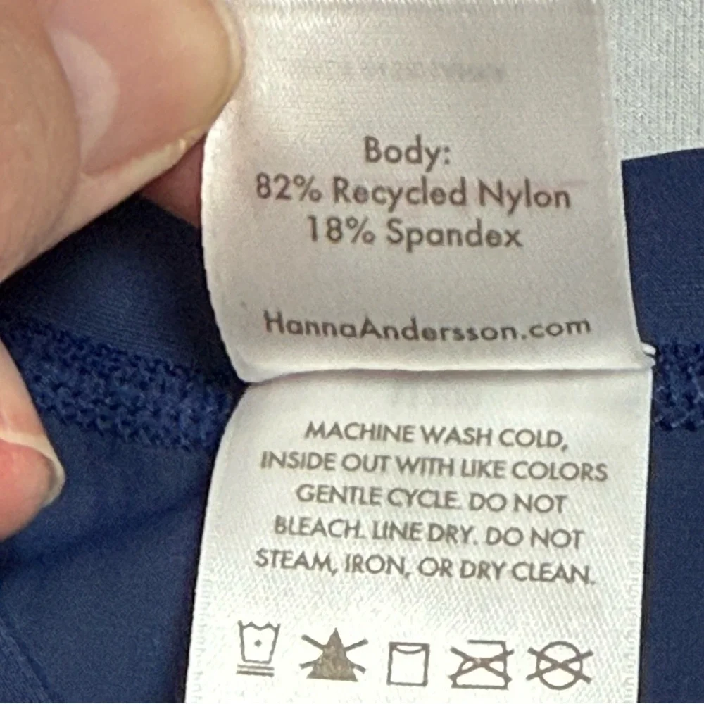 Hanna Andersson Navy Blue Kids SS Rashguard Size 4 New